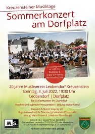 Sommerkonzert - 20 Jahre Musikverein